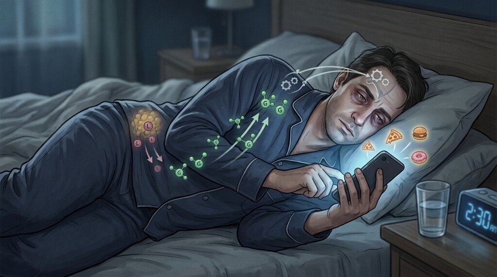 Screen time influencing hunger hormones