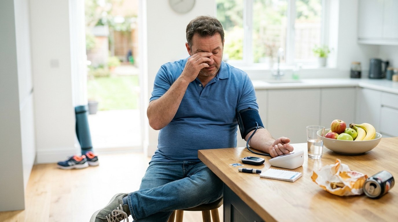 Signs of Poor Metabolic Health including fatigue belly fat and blood sugar warning signs