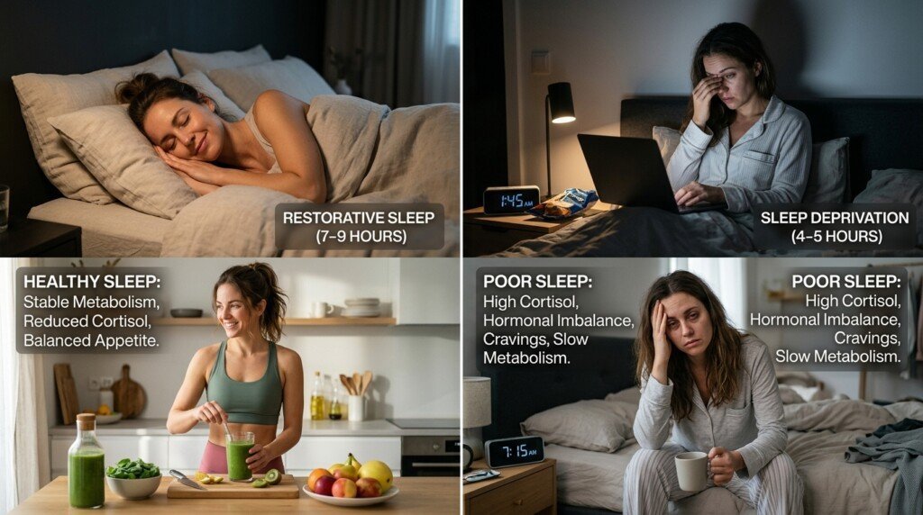 Poor sleep reducing weight loss progress