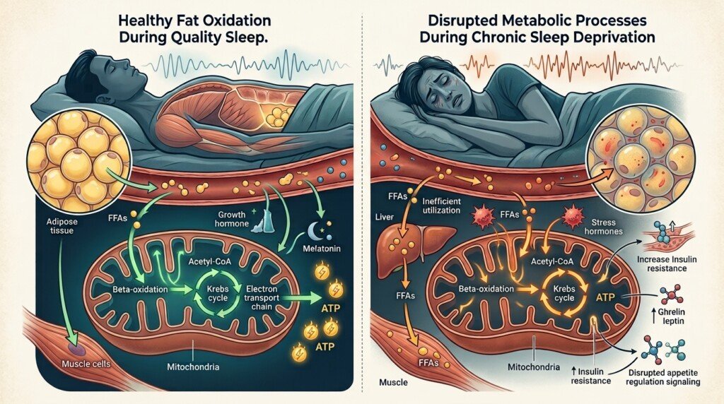 Poor sleep affecting fat burning