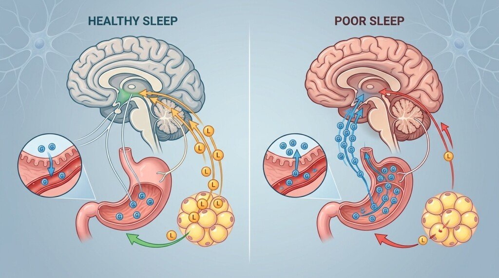 Poor sleep affecting hunger hormones