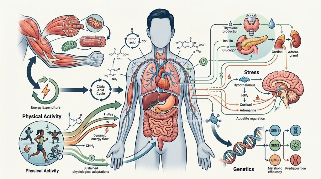 Overview of factors that slow metabolism