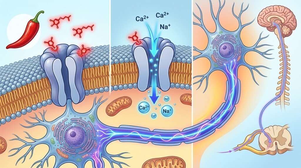 Capsaicin and Metabolism through TRPV1 receptor activation