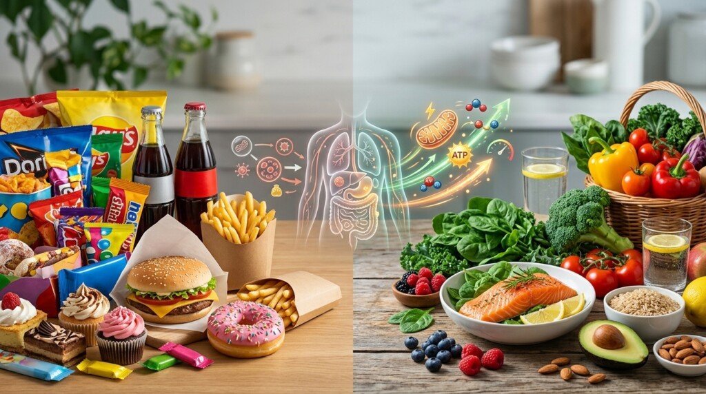Foods That Slow Metabolism including ultra-processed foods