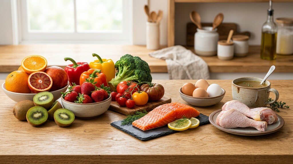 Collagen Foods vs Collagen Supplements vitamin C