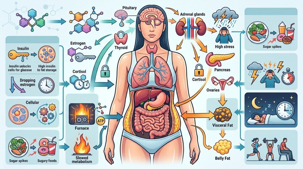 Overview of hormonal belly fat