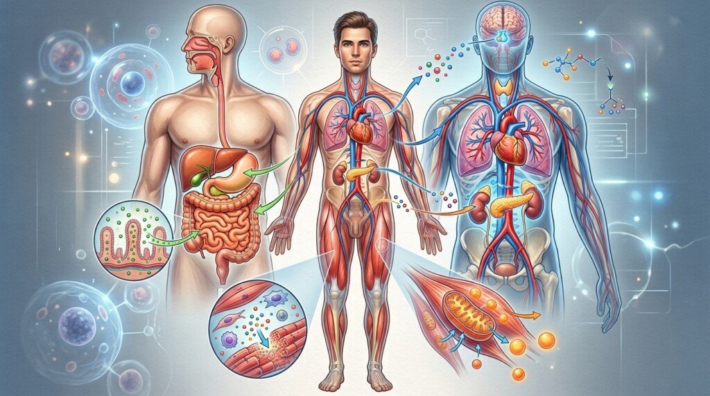 Metabolism vs Metabolic Rate showing body processes