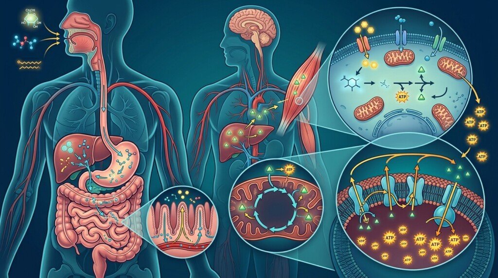 Overview of metabolism inside the human body