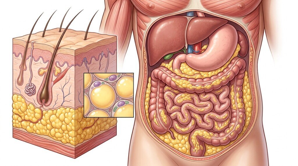 White adipose tissue storing energy