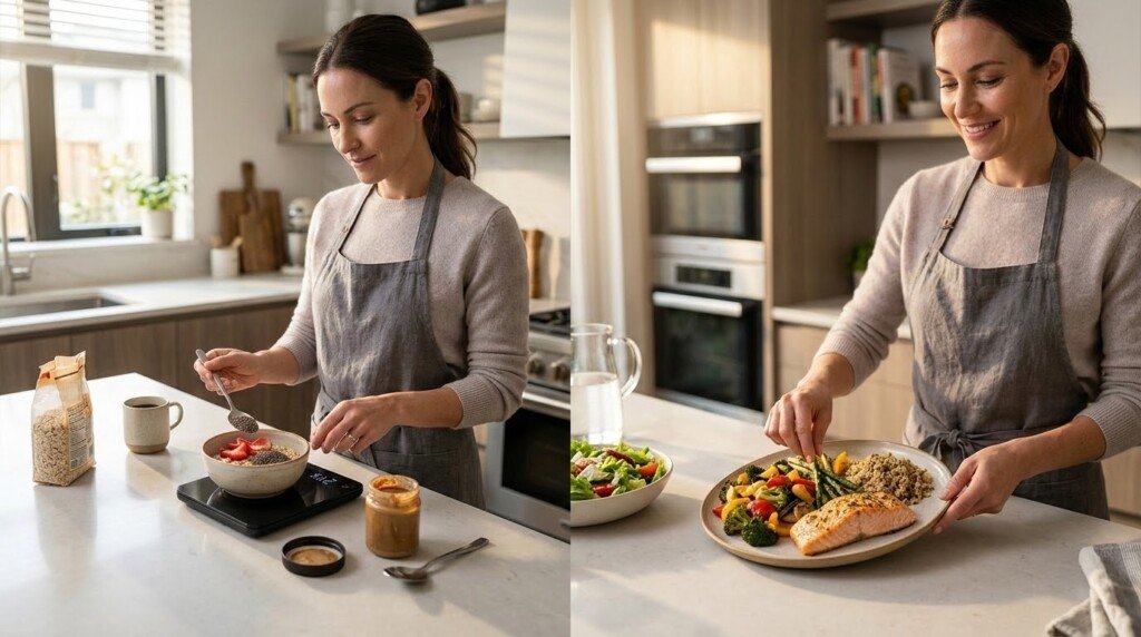 portion control vs calorie counting combined