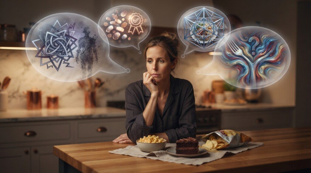 signs of emotional eating thoughts