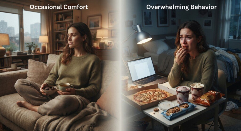 binge eating vs emotional eating comparison