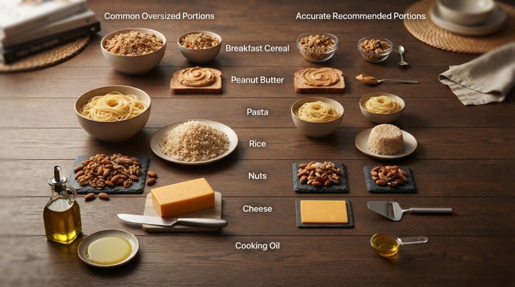 common portion size mistakes everyday errors