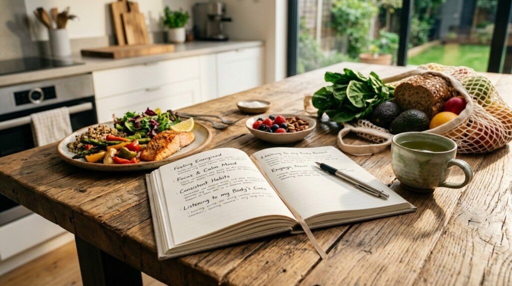 track healthy eating progress journal
