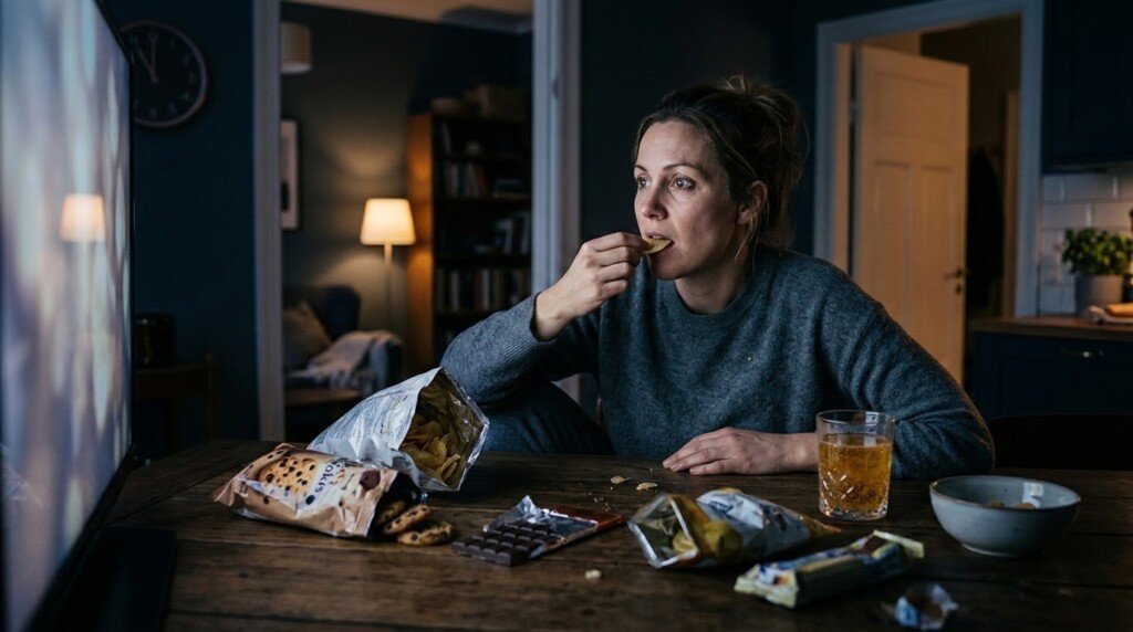 does eating late at night cause weight gain calorie intake