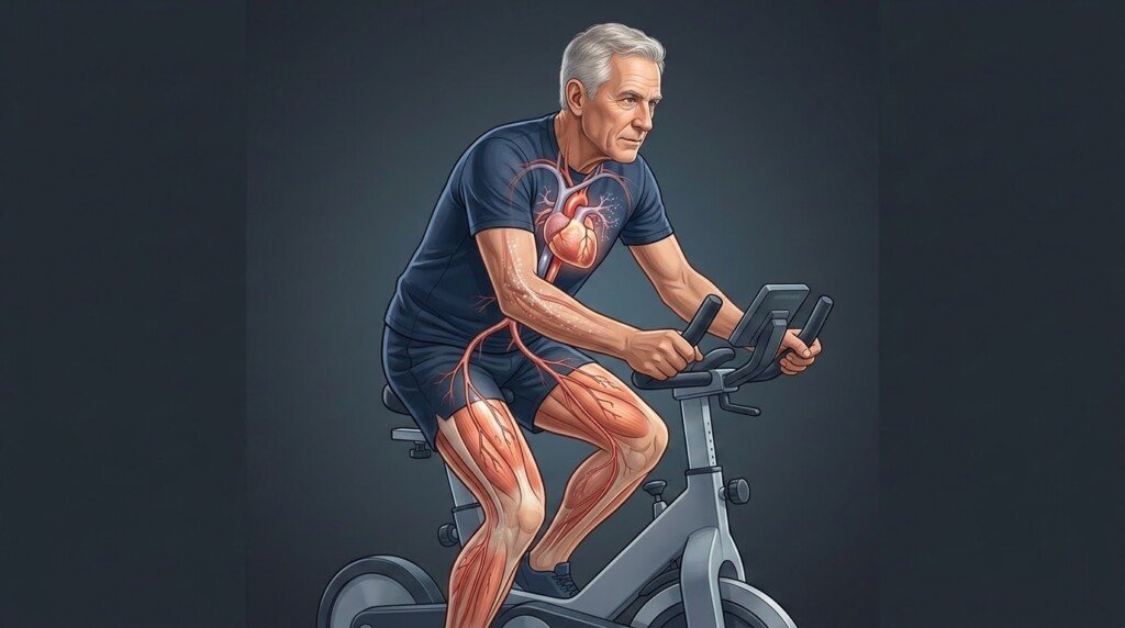 VO2 max and aging with maximal heart rate changes