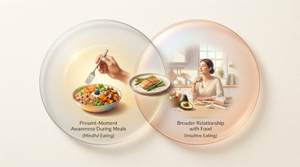 mindful eating misconceptions intuitive eating