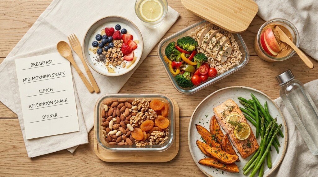 sustainable fat loss meal plan daily example