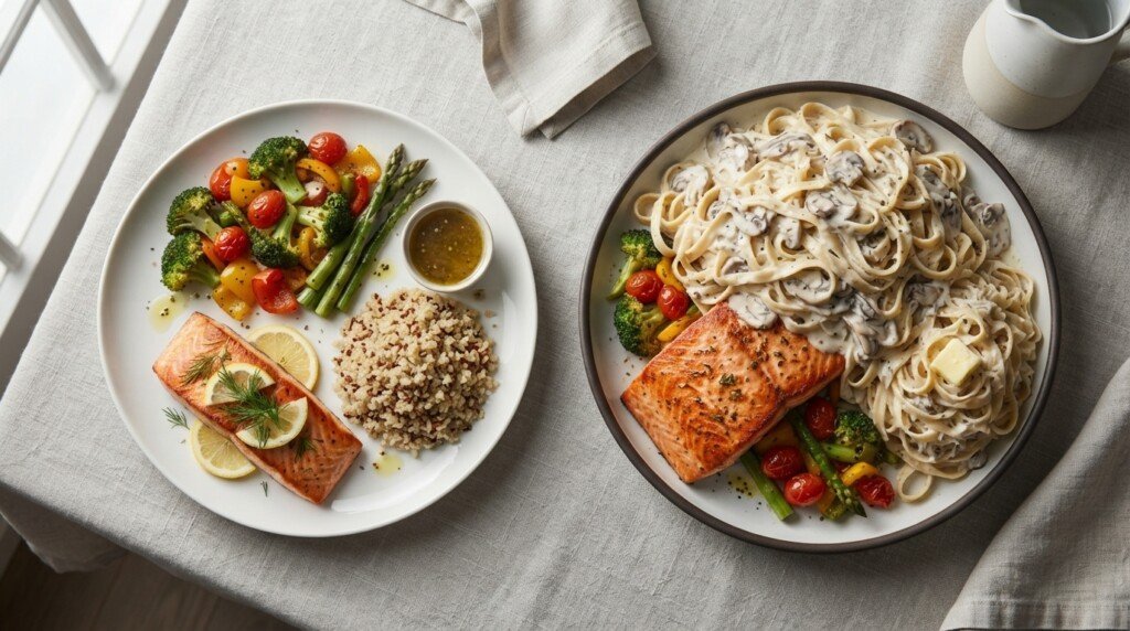 why are restaurant portions so big comparison
