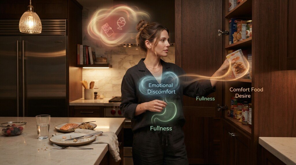 signs of emotional eating physical signs
