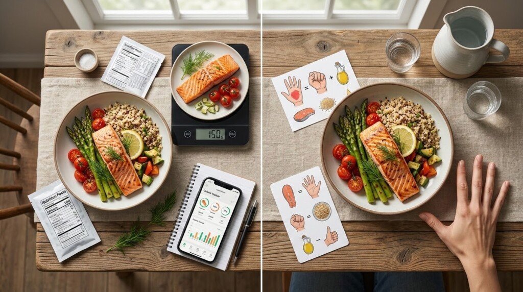 portion control vs calorie counting comparison