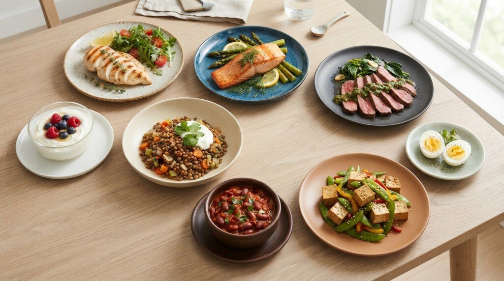 recommended portion sizes protein