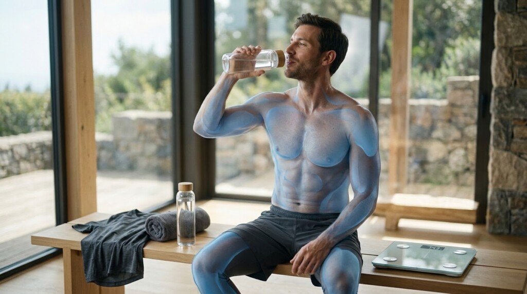 body composition vs weight water retention