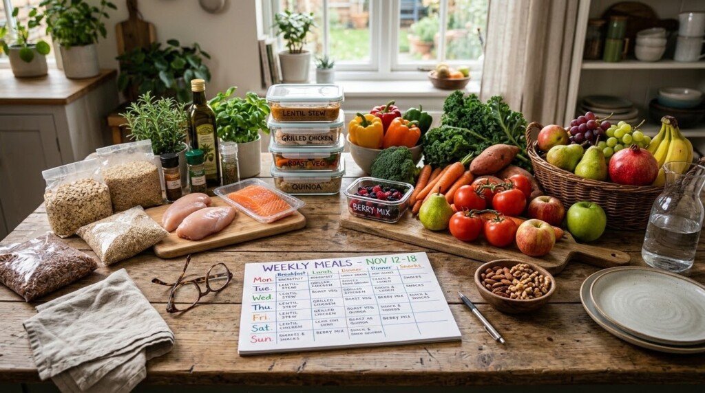 what is a balanced diet weekly meal plan